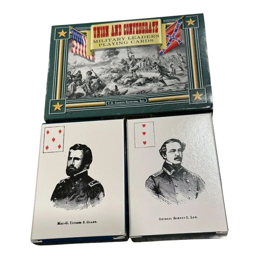 Union and Confederate Military Leaders Playing Cards NEW